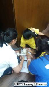 fake wound makeup first aid