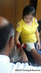 fake wound makeup first aid